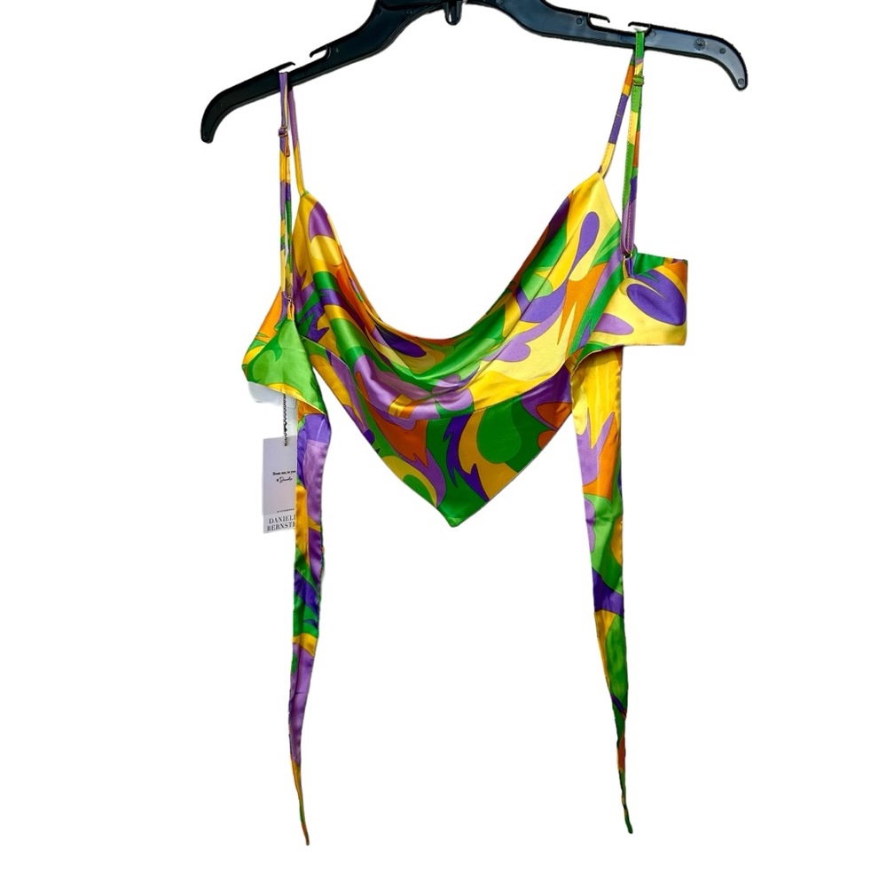 NWT Danielle Bernstein Saved by the Bell Cowl Top Sz S - Picture 8 of 16